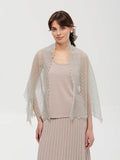 Authentic handcrafted Orenburg down stole, color grey