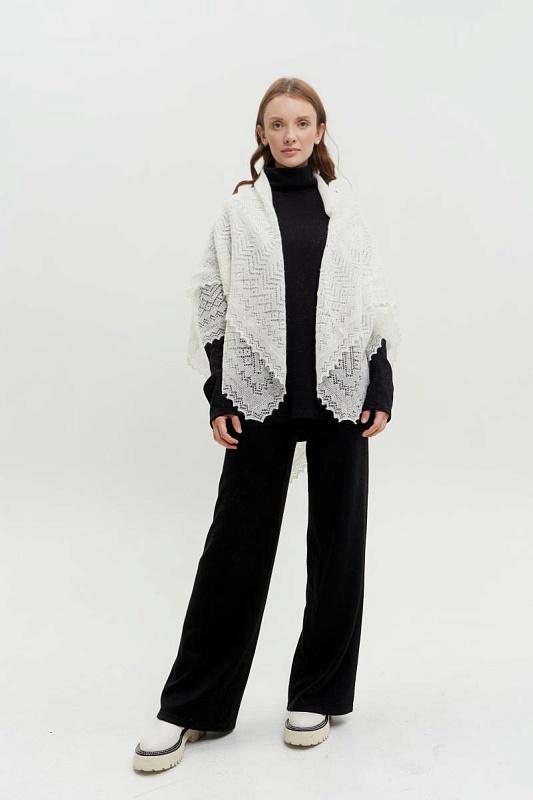 Orenburg goat down shawl (Original), color white