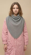 Orenburg goat down shawl (Original), color Natural Grey