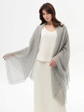 Orenburg goat down shawl (Original), color Natural Grey
