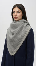 Orenburg goat down shawl (Original), color grey