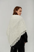 Orenburg goat down shawl (Original), color ecru