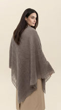 Orenburg goat down shawl (Original), color grey