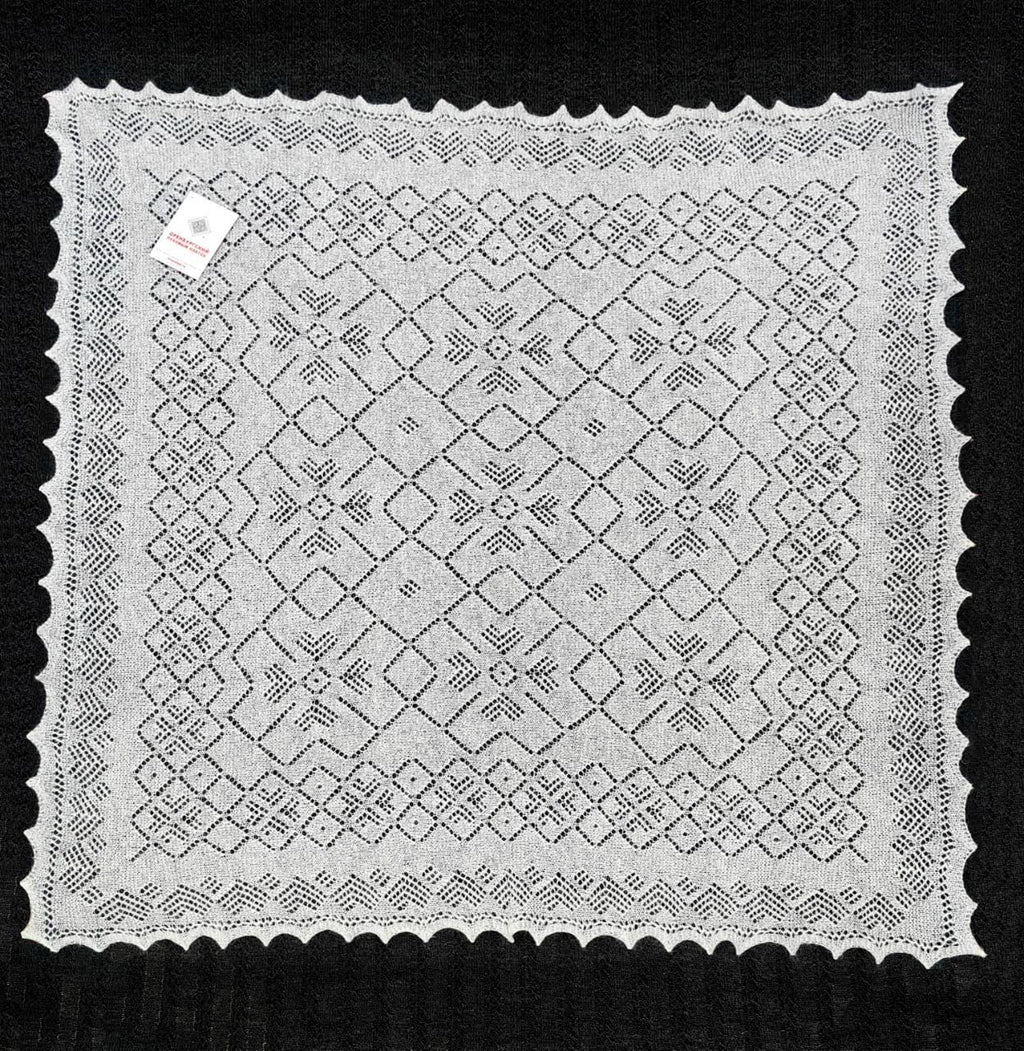 Orenburg goat down shawl (Original), color white