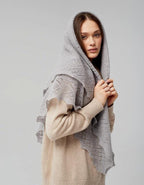 Orenburg Warm Down Shawl, Dove Gray