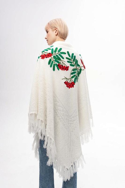 Orenburg Down Shawl with Embroidery(special)