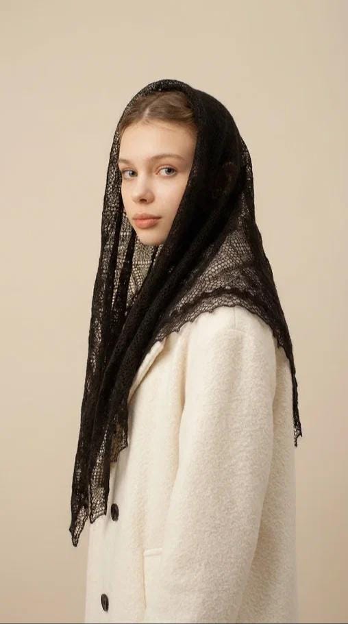 Authentic Orenburg Lace Shawl(110x110)