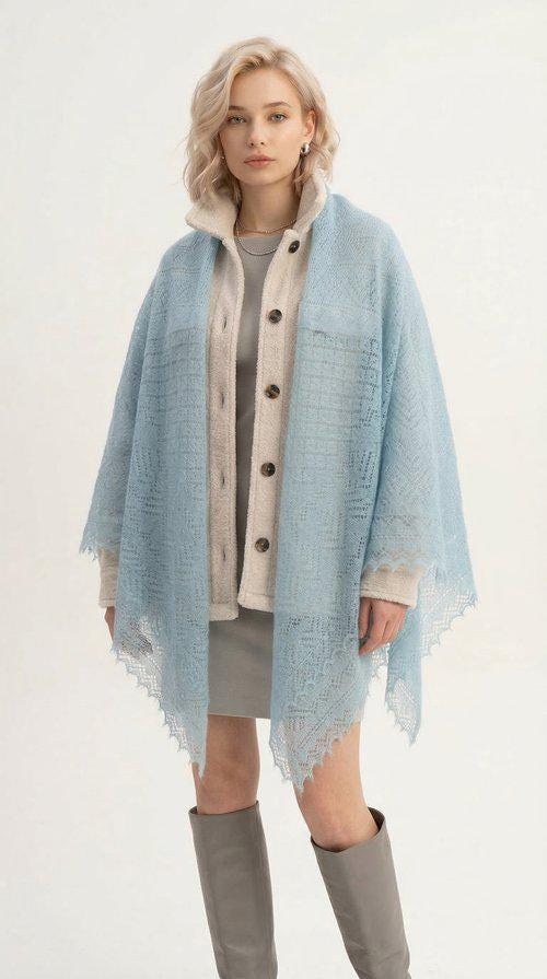 Authentic Orenburg Lace Shawl(140x140)
