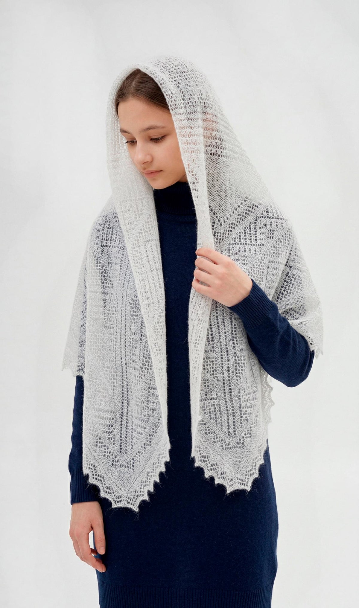 Authentic Orenburg Lace Shawl(110x110)