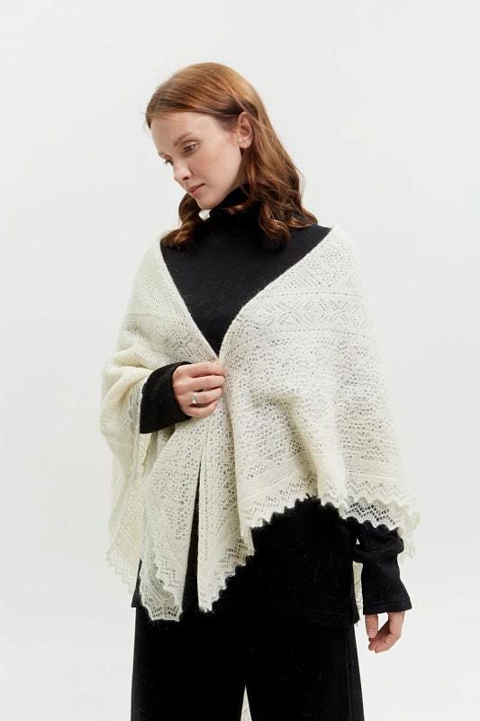 Authentic Orenburg Down Shawl(125x125)