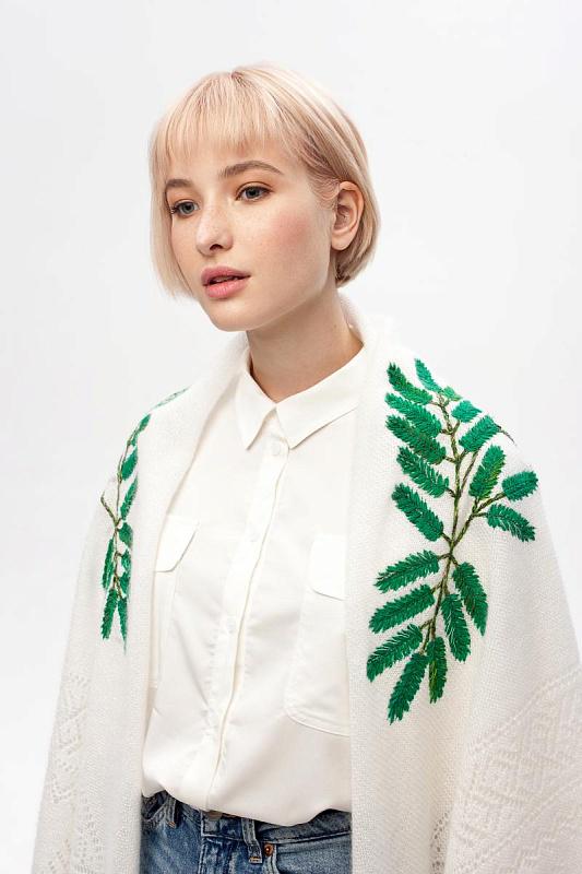 Orenburg Down Shawl with Embroidery(special)
