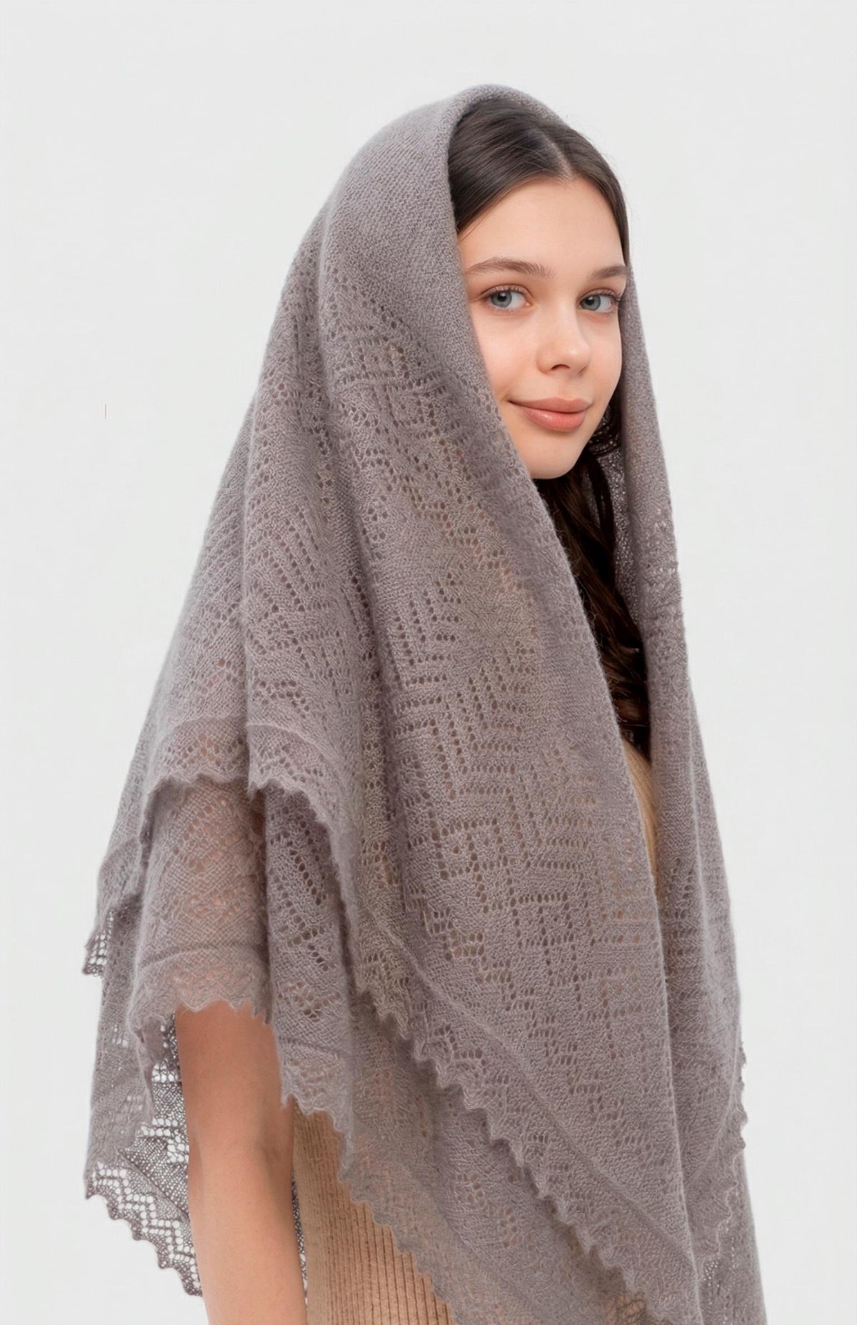 Authentic Orenburg Down Shawl(125x125)