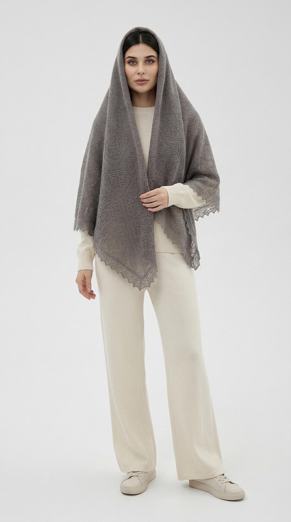 Authentic Orenburg Downy Shawl(130x130)