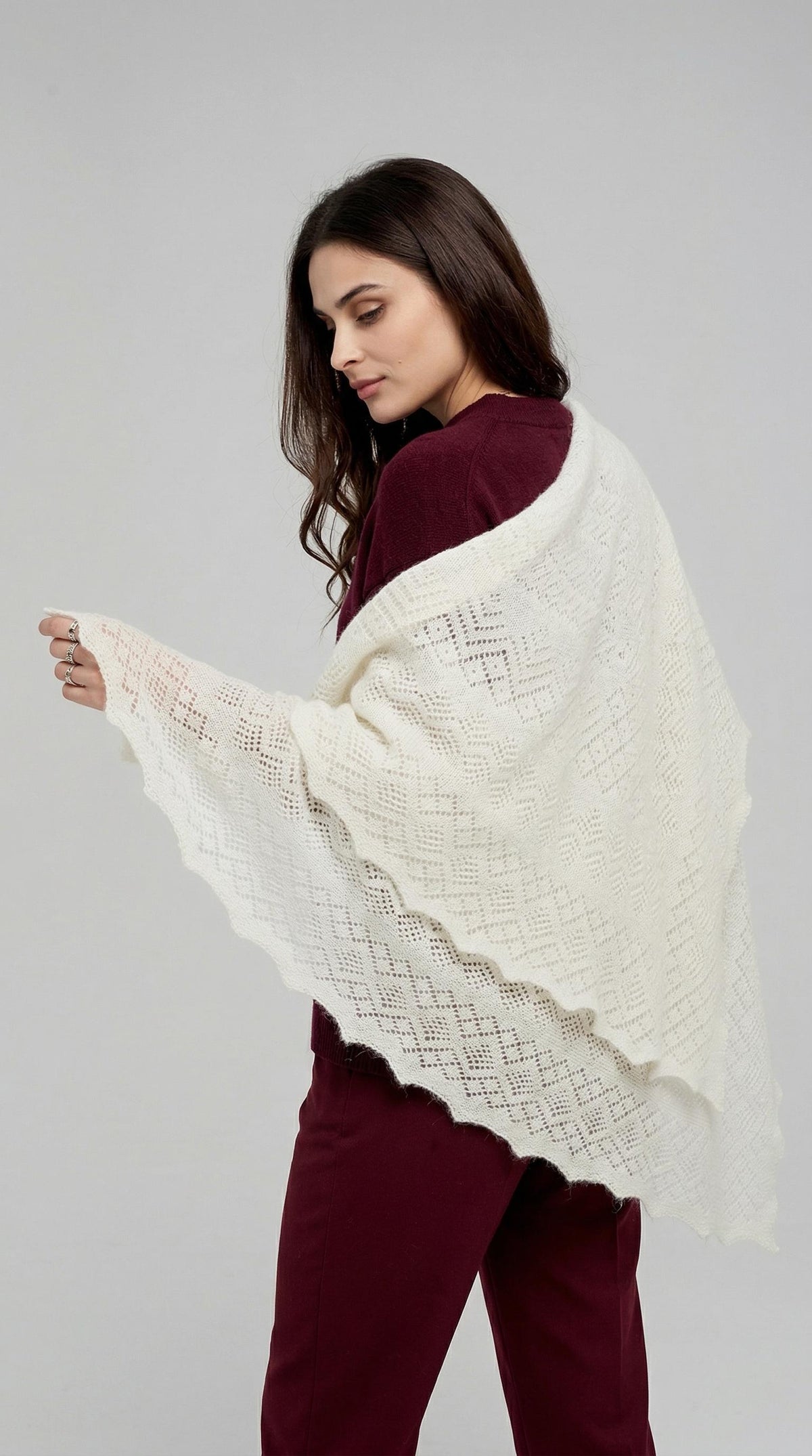 Authentic Orenburg Downy Shawl(110x110)