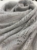 Orenburg Warm Down Shawl, Dove Gray
