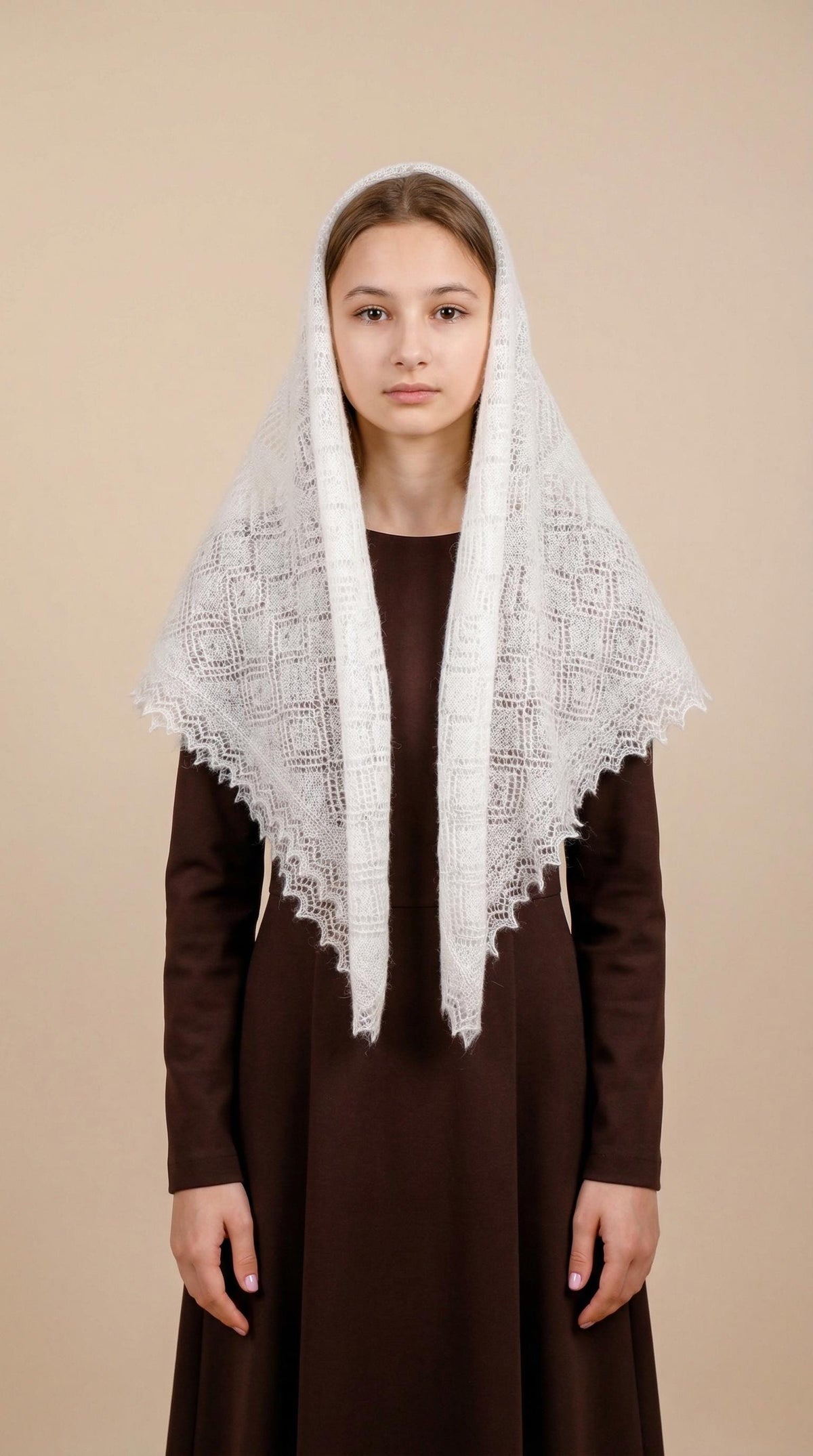 Authentic Orenburg Lace Shawl(100X100 ONE)