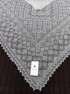 Orenburg Lace Down Shawl, Ivory