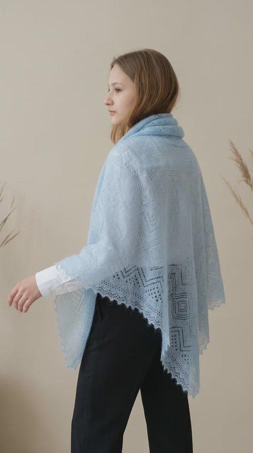 Authentic Orenburg Lace Shawl(130x130)