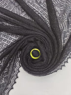 Orenburg Lace Down Shawl, Onyx