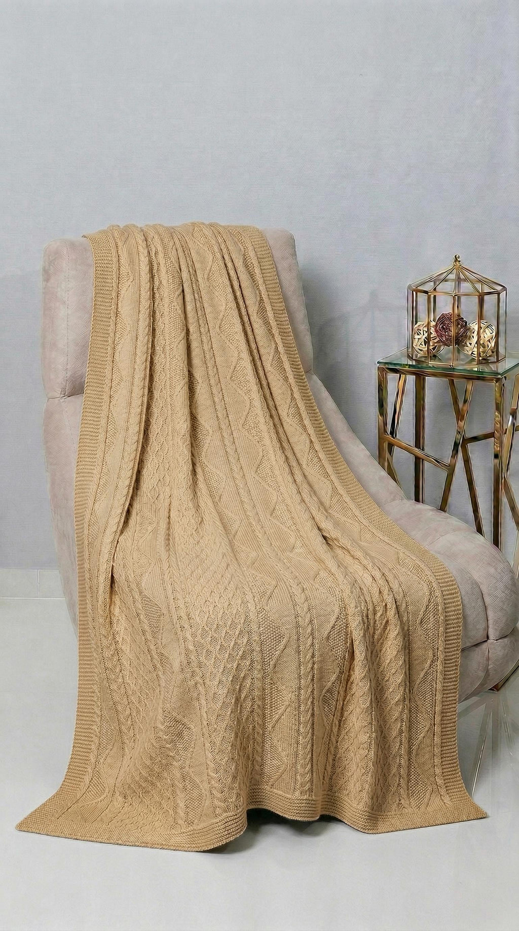Authentic Orenburg Wool Throw Blanket