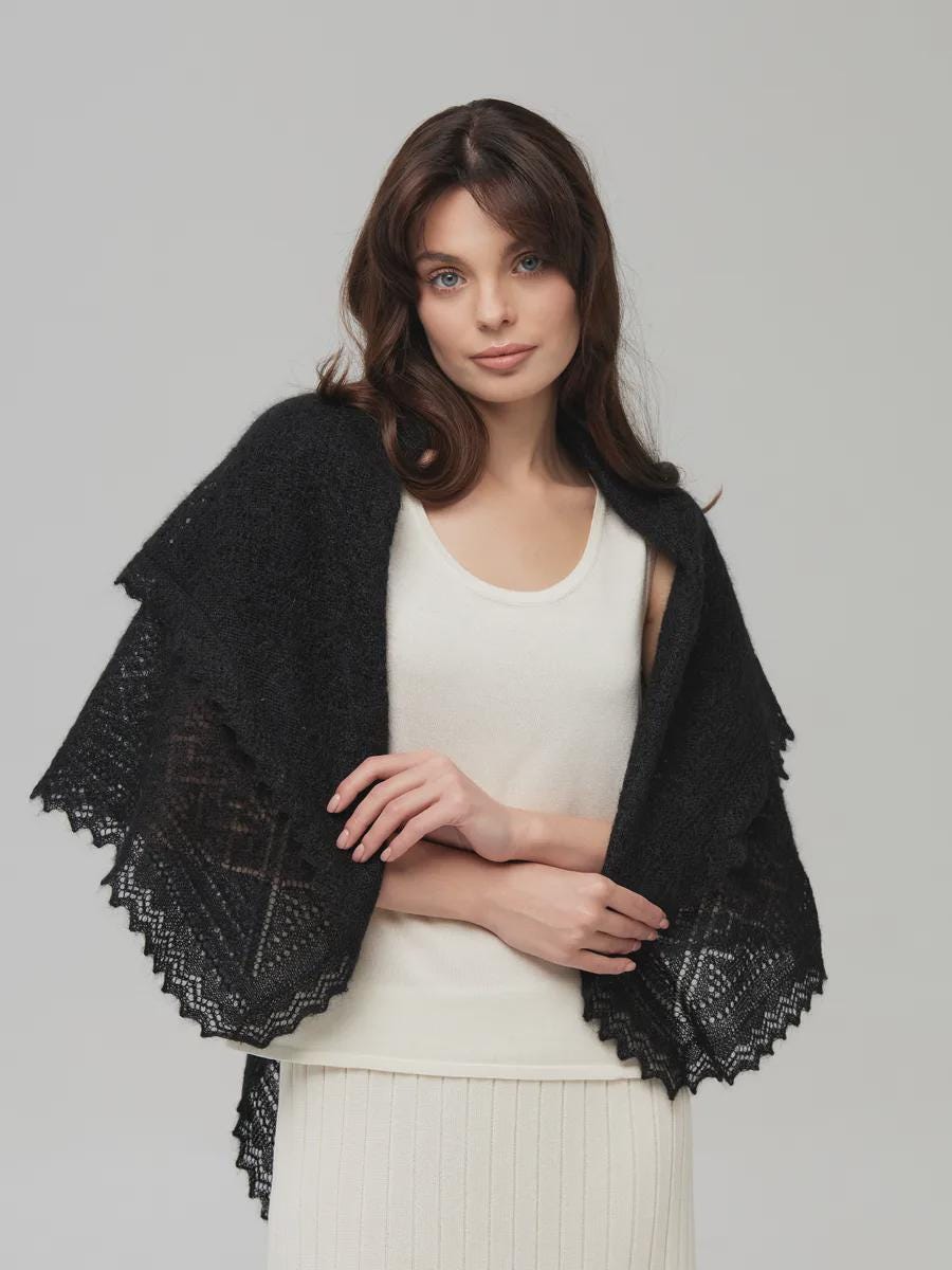 Authentic Orenburg Downy Shawl(warm 100x100 different)
