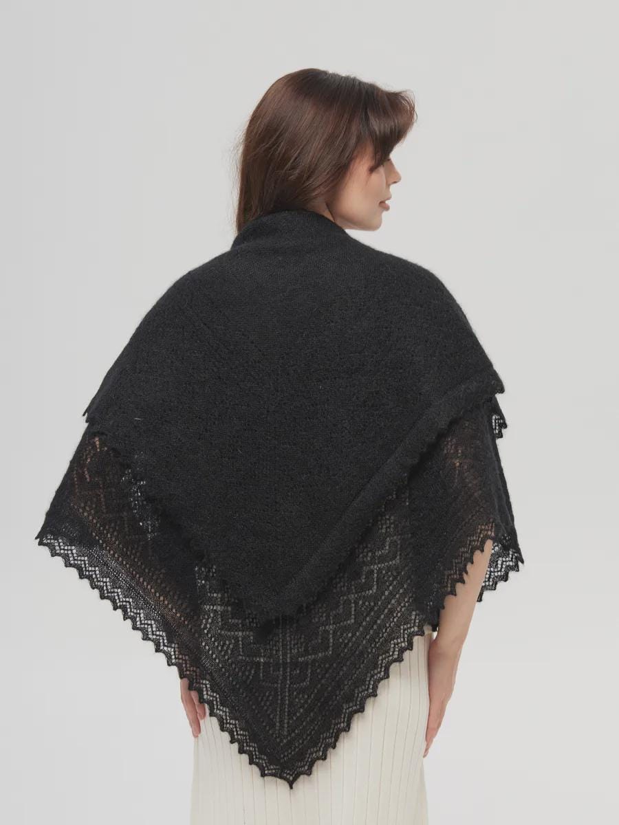 Authentic Orenburg Downy Shawl(warm 100x100 different)