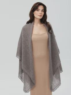 Orenburg Warm Down Shawl, Dark Gray