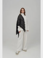 Orenburg Warm Down Shawl, Onyx