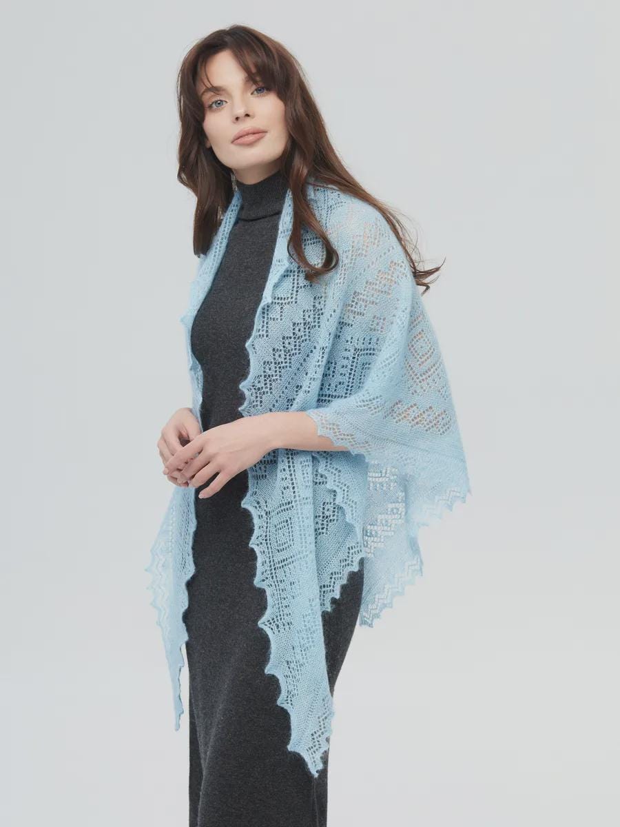 Authentic Orenburg Downy Shawl(100x100 different)