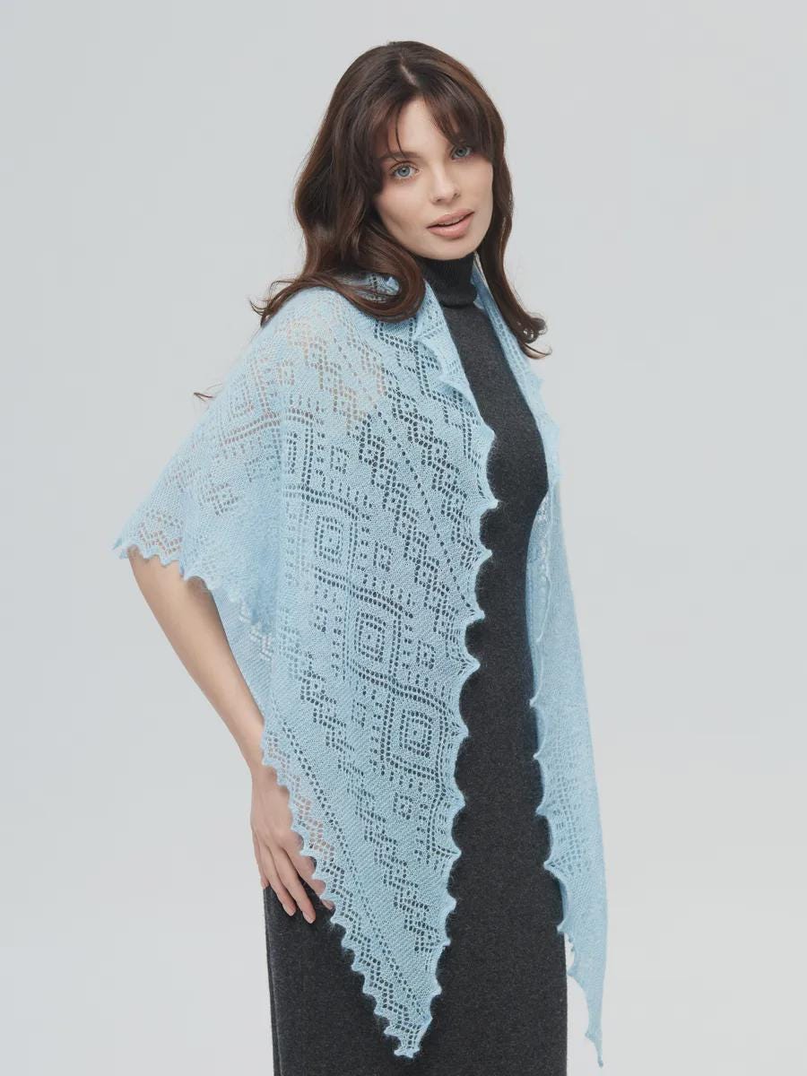 Authentic Orenburg Downy Shawl(100x100 different)