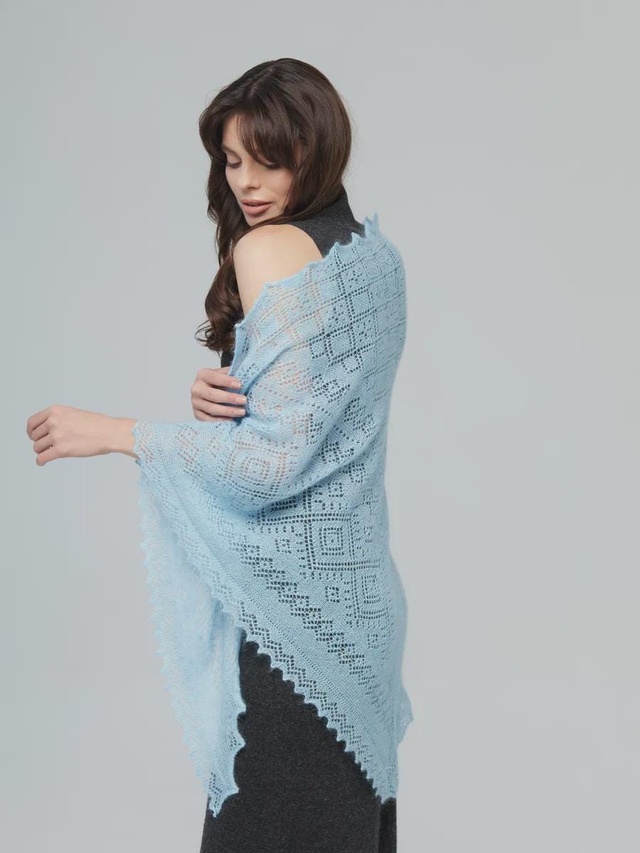 Authentic Orenburg Downy Shawl(100x100 different)