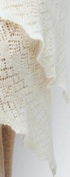 Orenburg Warm Down Shawl, Ivory