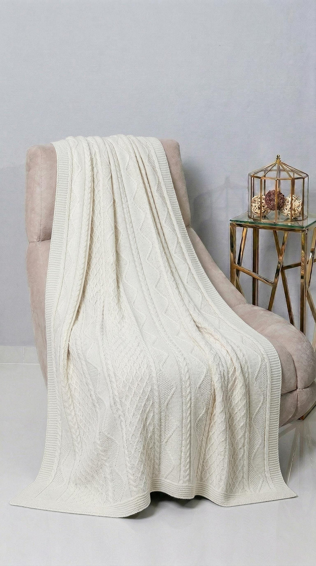 Authentic Orenburg Wool Throw Blanket