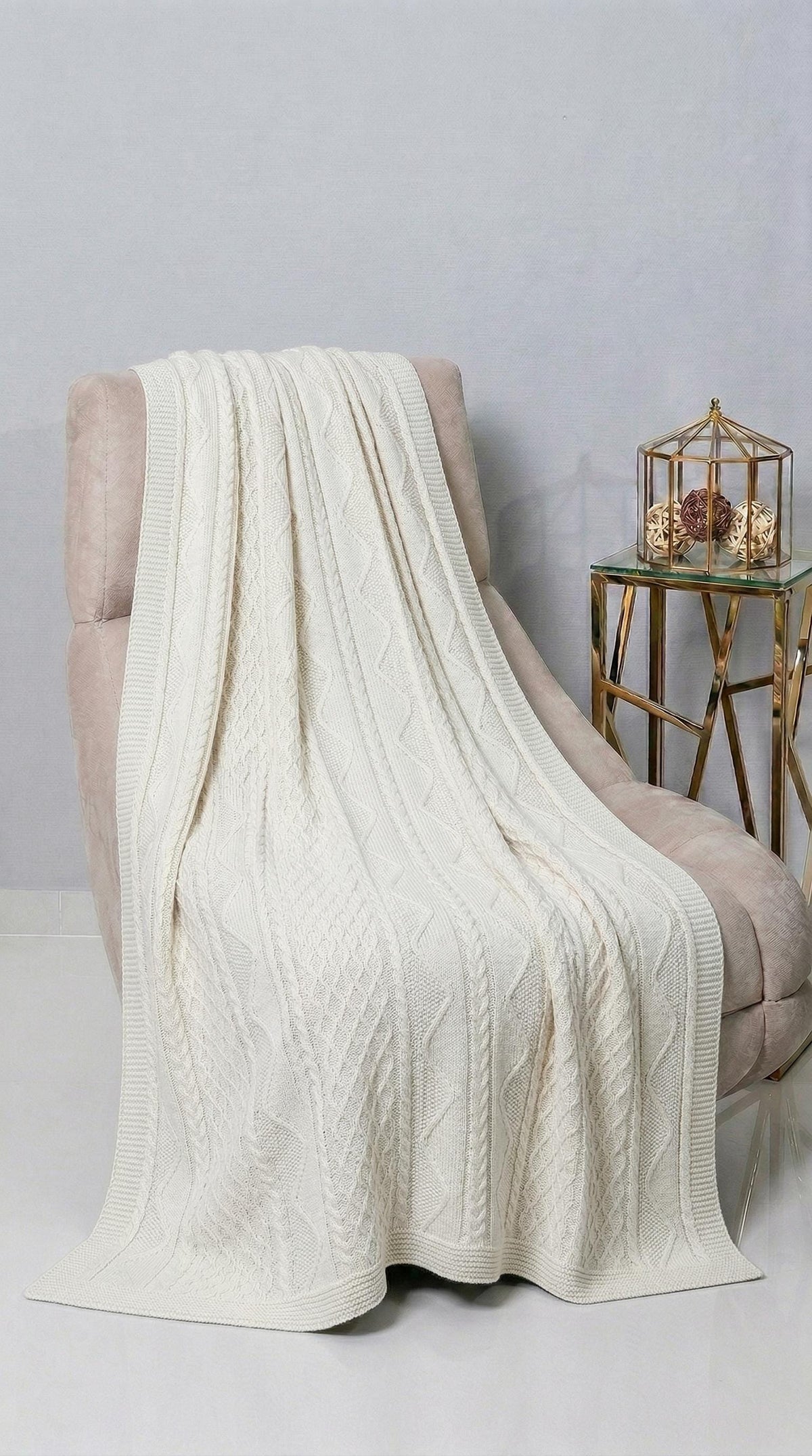 Authentic Orenburg Wool Throw Blanket