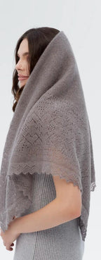 Orenburg Warm Down Shawl, Heather