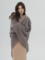 Orenburg Warm Down Shawl, Dark Gray