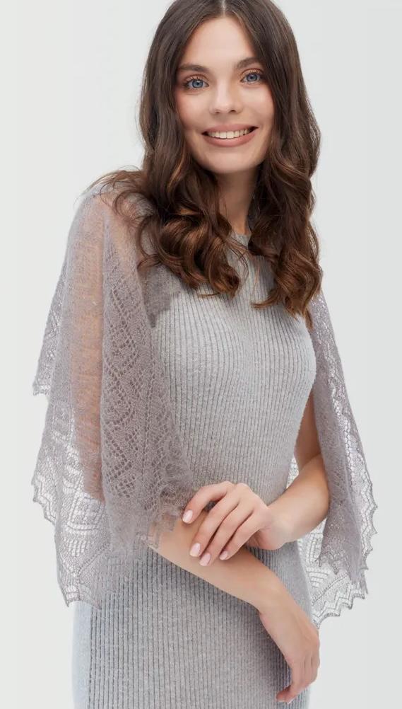 Orenburg Long Goat Down Shawl(120x40)