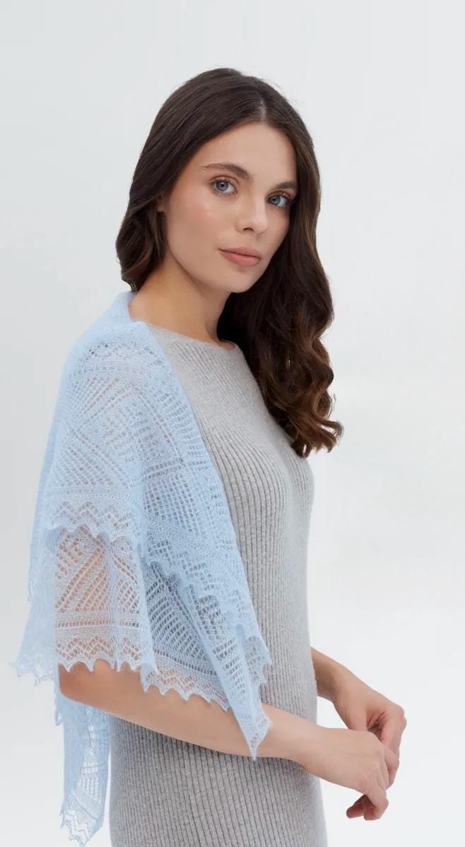 Authentic Orenburg Lace Shawl(80x80)